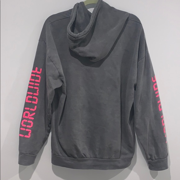 plt grey worldwide hoodie